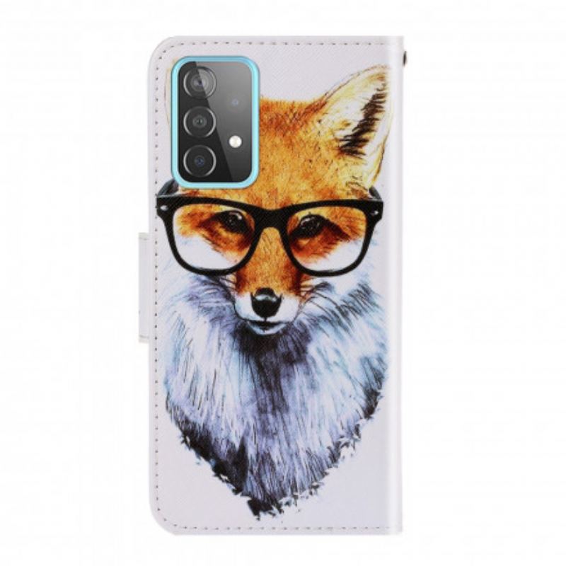 Capa Flip Para Samsung Galaxy A52 4G / A52 5G / A52s 5G De Cordão Brainy Fox Com Alça