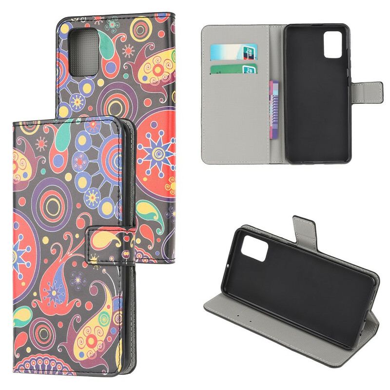 Capa Flip Para Samsung Galaxy A52 4G / A52 5G / A52s 5G Desenhos Da Galáxia