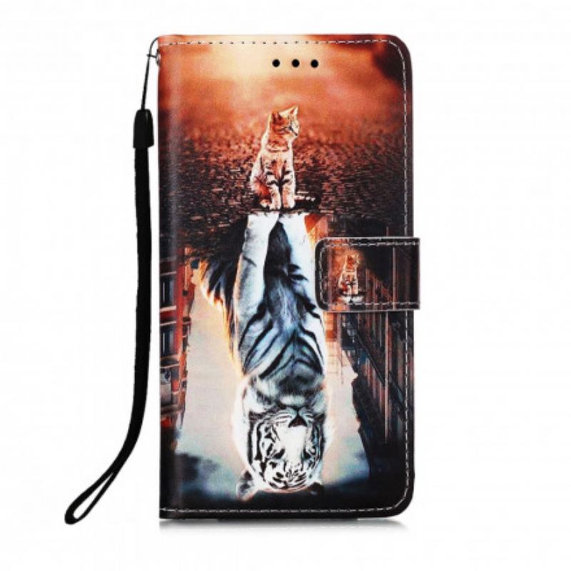 Capa Flip Para Samsung Galaxy A52 4G / A52 5G / A52s 5G Gatinho