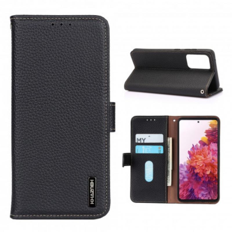 Capa Flip Para Samsung Galaxy A52 4G / A52 5G / A52s 5G Khazneh Lichia Couro