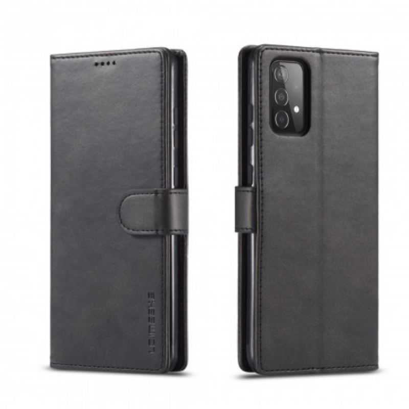 Capa Flip Para Samsung Galaxy A52 4G / A52 5G / A52s 5G Lc.imeeke Efeito Couro