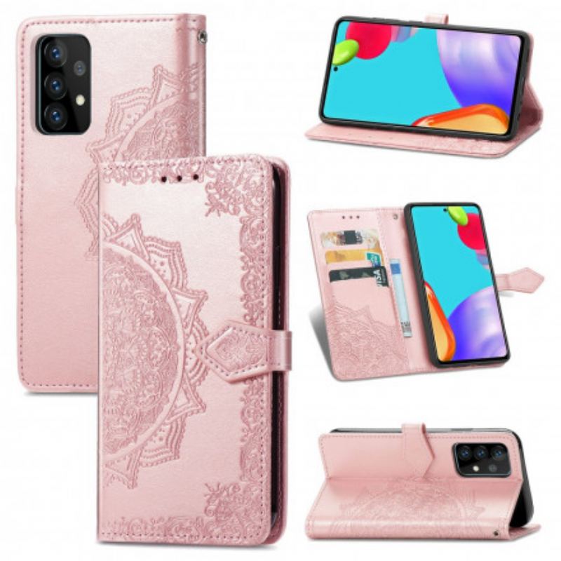 Capa Flip Para Samsung Galaxy A52 4G / A52 5G / A52s 5G Mandala Idade Média