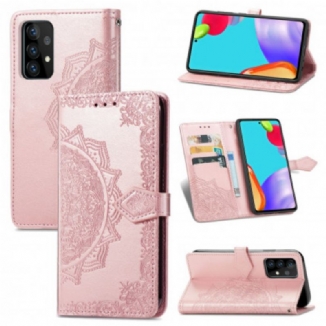 Capa Flip Para Samsung Galaxy A52 4G / A52 5G / A52s 5G Mandala Idade Média