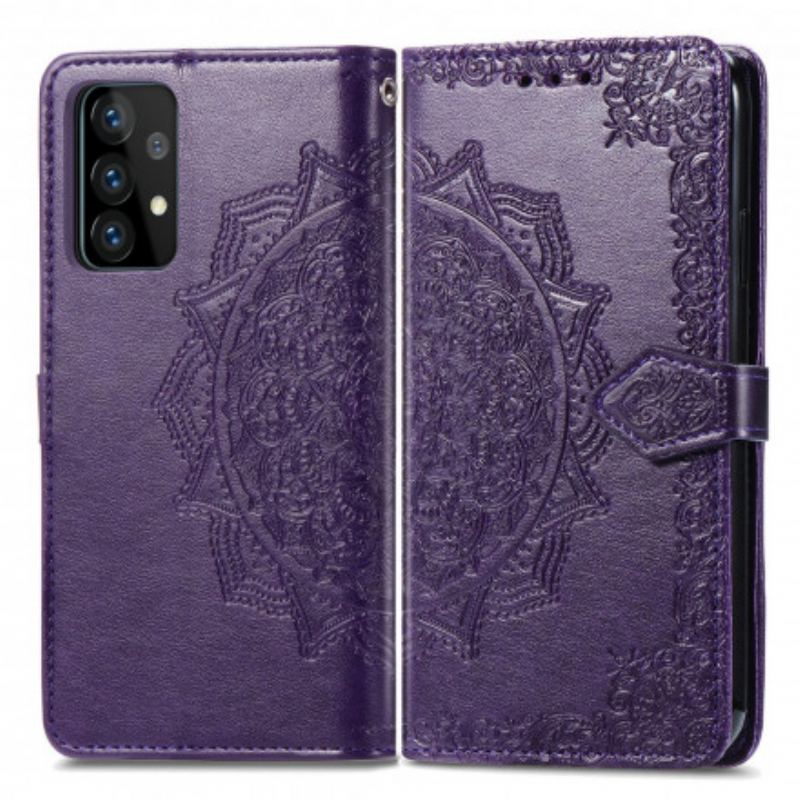 Capa Flip Para Samsung Galaxy A52 4G / A52 5G / A52s 5G Mandala Idade Média