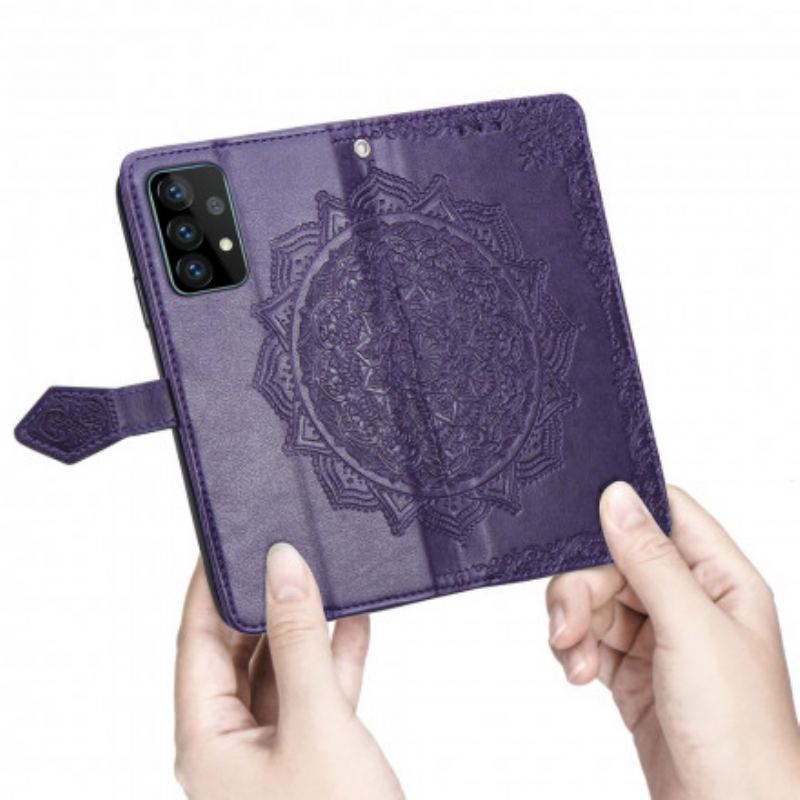 Capa Flip Para Samsung Galaxy A52 4G / A52 5G / A52s 5G Mandala Idade Média