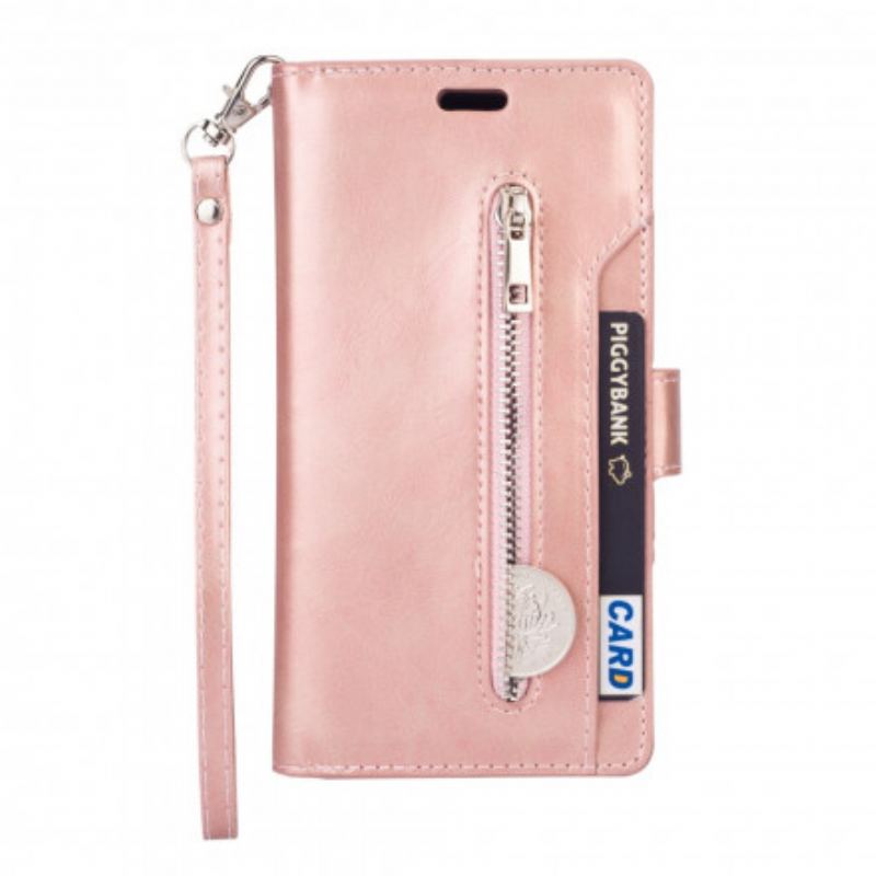 Capa Folio Para Samsung Galaxy A52 4G / A52 5G / A52s 5G Bolsa Com Cordão