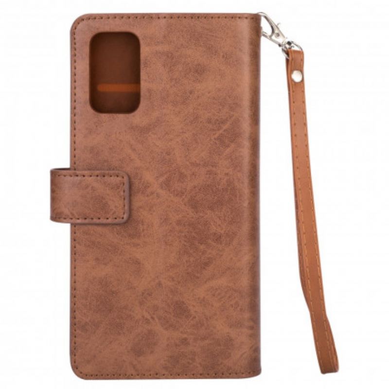 Capa Folio Para Samsung Galaxy A52 4G / A52 5G / A52s 5G Bolsa Com Cordão