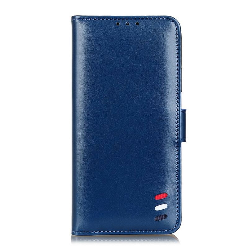 Capa Folio Para Samsung Galaxy A52 4G / A52 5G / A52s 5G Efeito Couro Tricolor