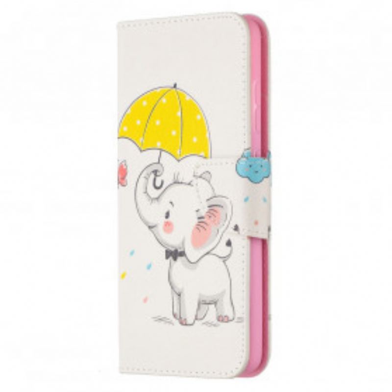 Capa Folio Para Samsung Galaxy A52 4G / A52 5G / A52s 5G Elefante Bébé