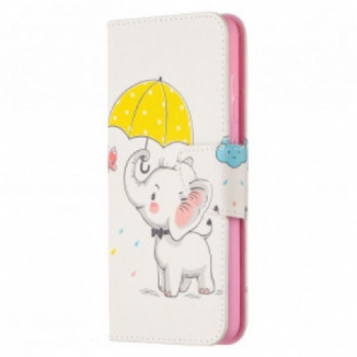 Capa Folio Para Samsung Galaxy A52 4G / A52 5G / A52s 5G Elefante Bébé