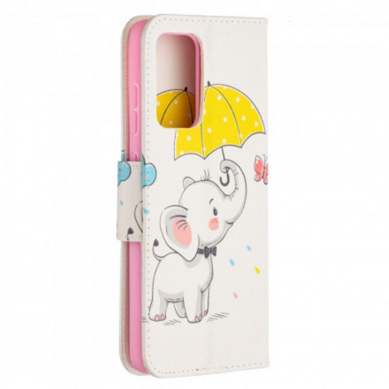 Capa Folio Para Samsung Galaxy A52 4G / A52 5G / A52s 5G Elefante Bébé