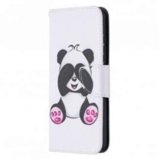 Capa Folio Para Samsung Galaxy A52 4G / A52 5G / A52s 5G Panda Divertido