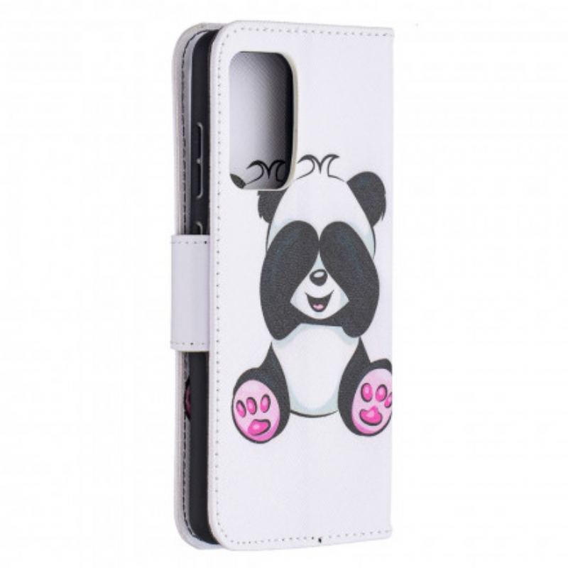 Capa Folio Para Samsung Galaxy A52 4G / A52 5G / A52s 5G Panda Divertido