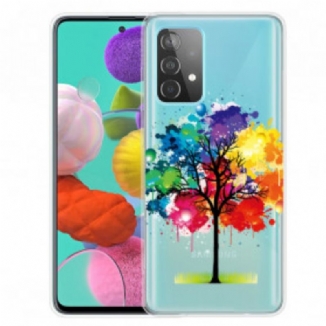 Capa Para Samsung Galaxy A52 4G / A52 5G / A52s 5G Aquarela Árvore