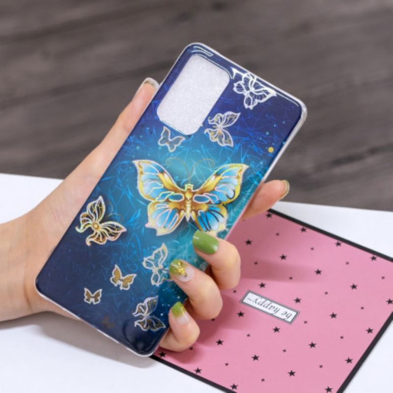 Capa Para Samsung Galaxy A52 4G / A52 5G / A52s 5G Borboletas De Design