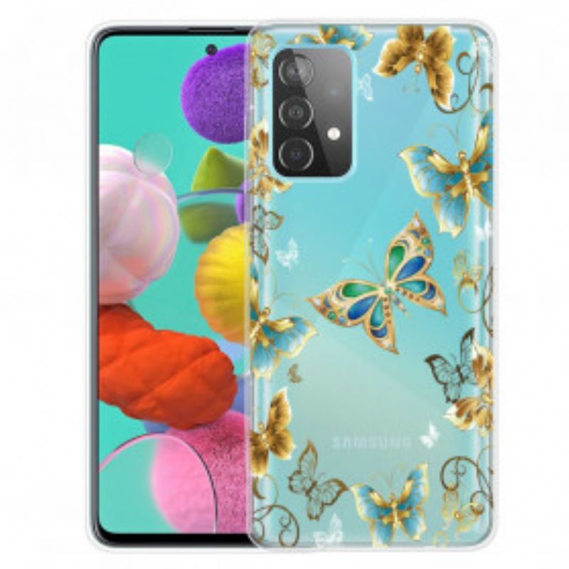 Capa Para Samsung Galaxy A52 4G / A52 5G / A52s 5G Borboletas De Design