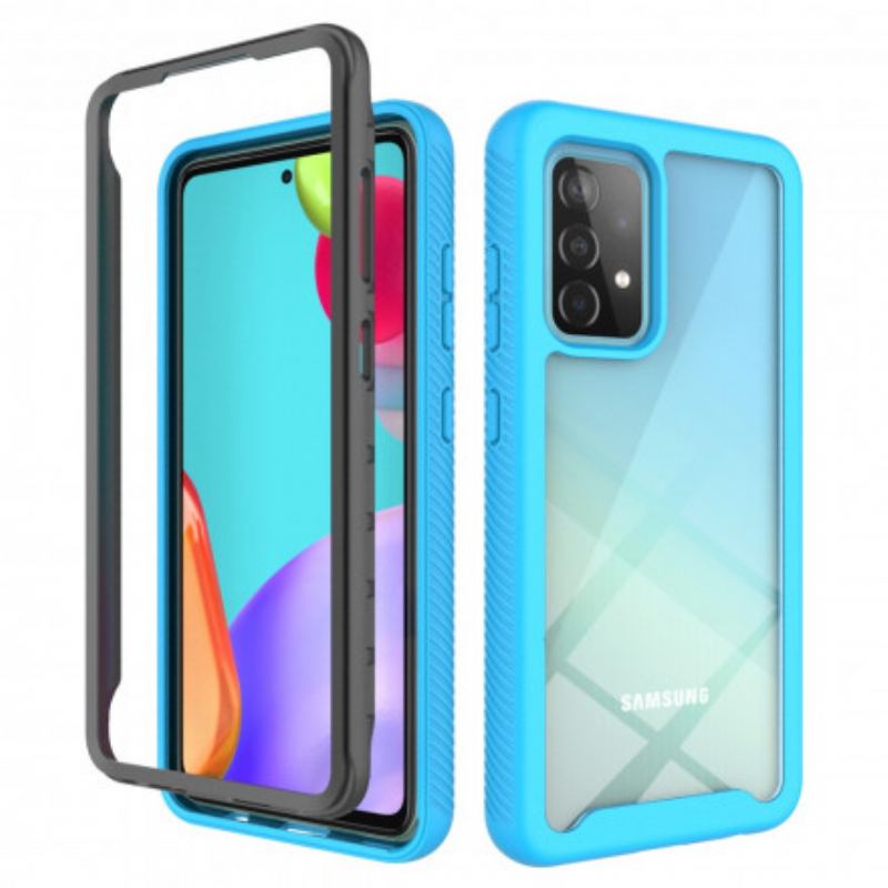 Capa Para Samsung Galaxy A52 4G / A52 5G / A52s 5G Bordas De Silicone De Design Híbrido