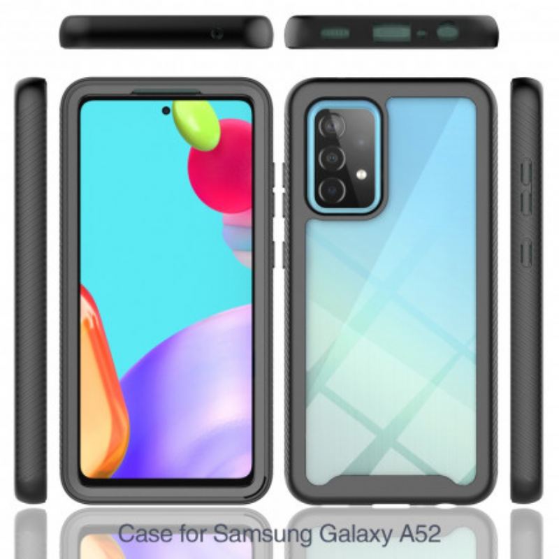 Capa Para Samsung Galaxy A52 4G / A52 5G / A52s 5G Bordas De Silicone De Design Híbrido