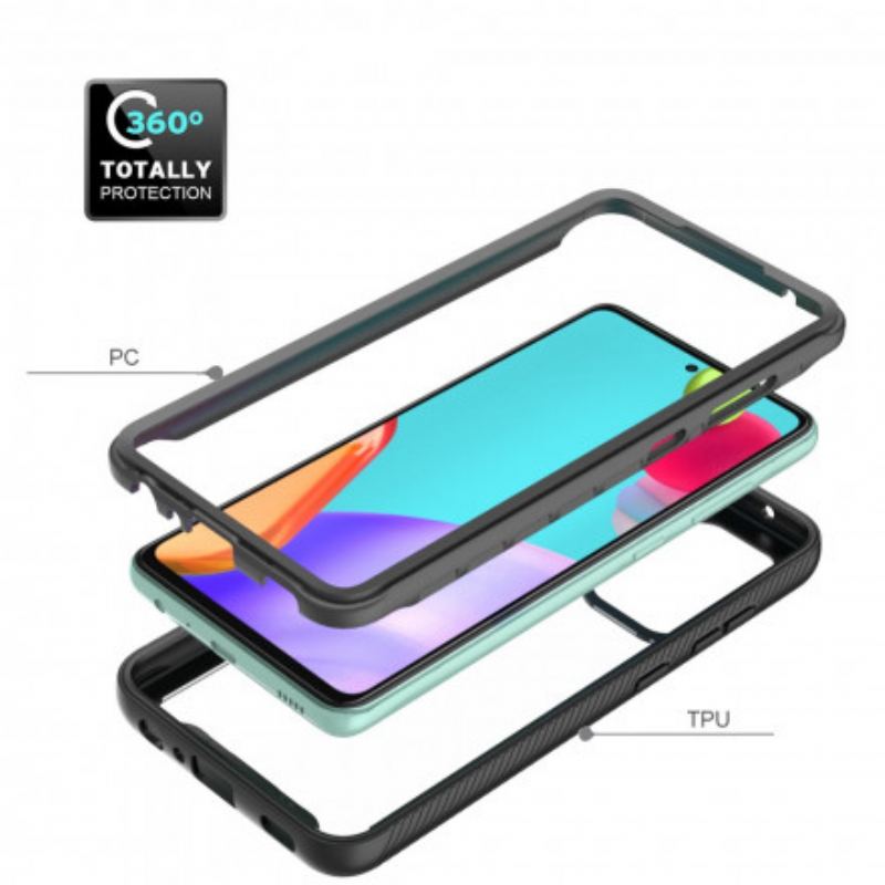 Capa Para Samsung Galaxy A52 4G / A52 5G / A52s 5G Bordas De Silicone De Design Híbrido