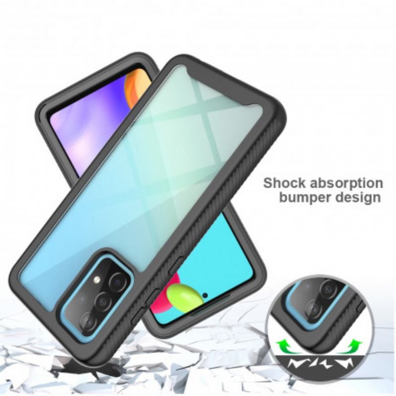 Capa Para Samsung Galaxy A52 4G / A52 5G / A52s 5G Bordas De Silicone De Design Híbrido