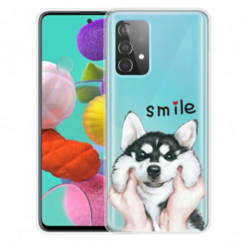 Capa Para Samsung Galaxy A52 4G / A52 5G / A52s 5G Cachorro Sorridente