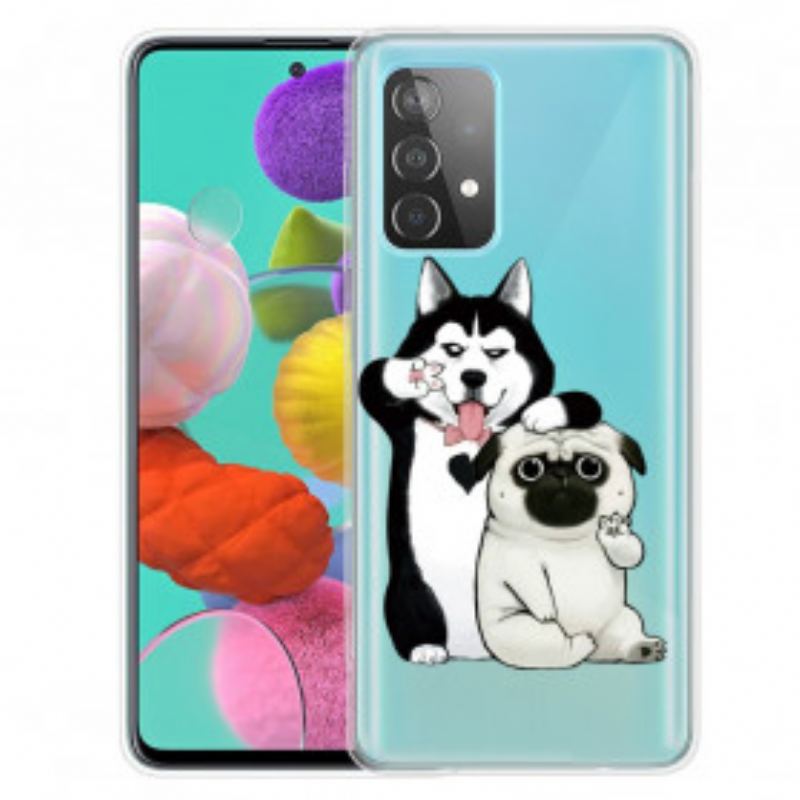 Capa Para Samsung Galaxy A52 4G / A52 5G / A52s 5G Cachorros Engraçados