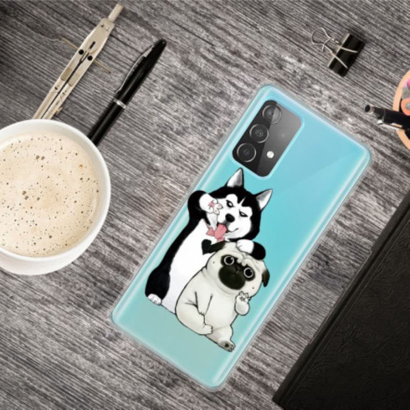 Capa Para Samsung Galaxy A52 4G / A52 5G / A52s 5G Cachorros Engraçados