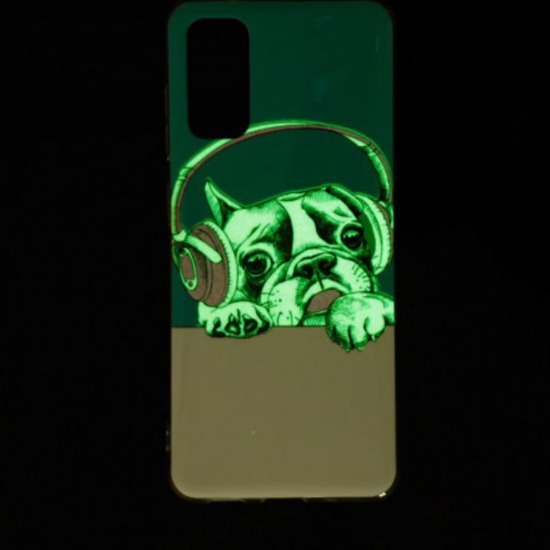 Capa Para Samsung Galaxy A52 4G / A52 5G / A52s 5G Cão Fluorescente