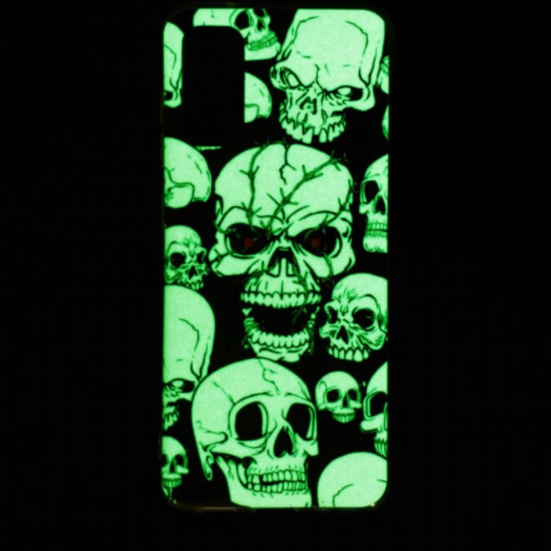 Capa Para Samsung Galaxy A52 4G / A52 5G / A52s 5G Cuidado Crânios Fluorescentes