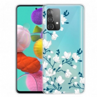 Capa Para Samsung Galaxy A52 4G / A52 5G / A52s 5G Flores Brancas