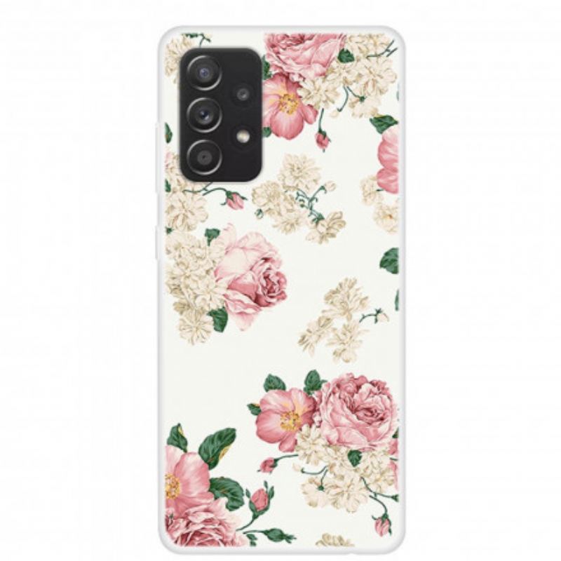 Capa Para Samsung Galaxy A52 4G / A52 5G / A52s 5G Flores Da Liberdade