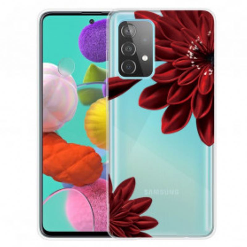 Capa Para Samsung Galaxy A52 4G / A52 5G / A52s 5G Flores Silvestres