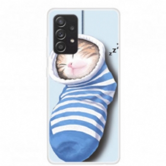 Capa Para Samsung Galaxy A52 4G / A52 5G / A52s 5G Gatinho Dormindo