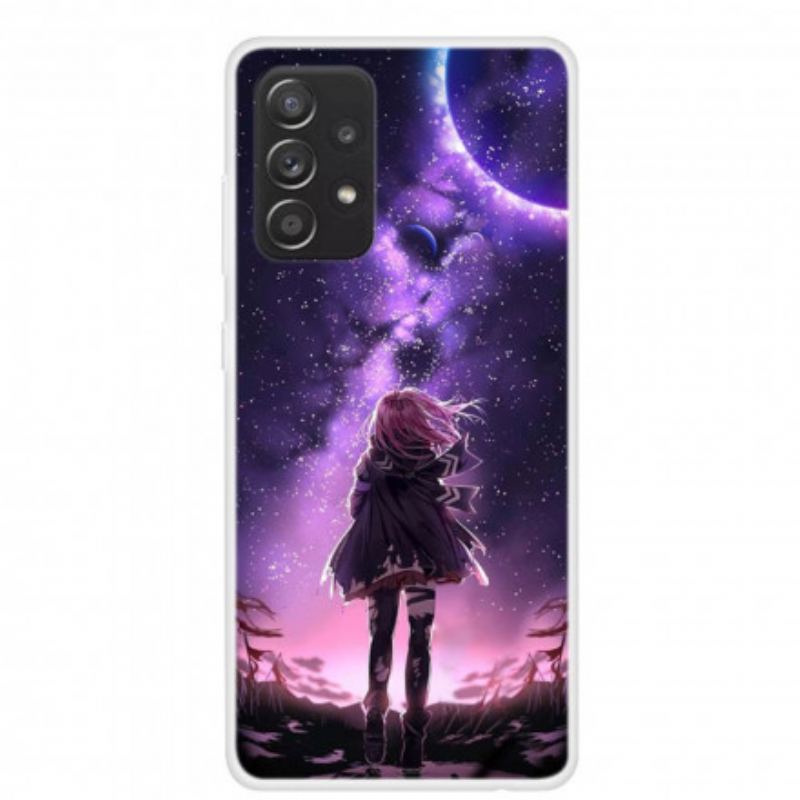 Capa Para Samsung Galaxy A52 4G / A52 5G / A52s 5G Lua Cheia Mágica