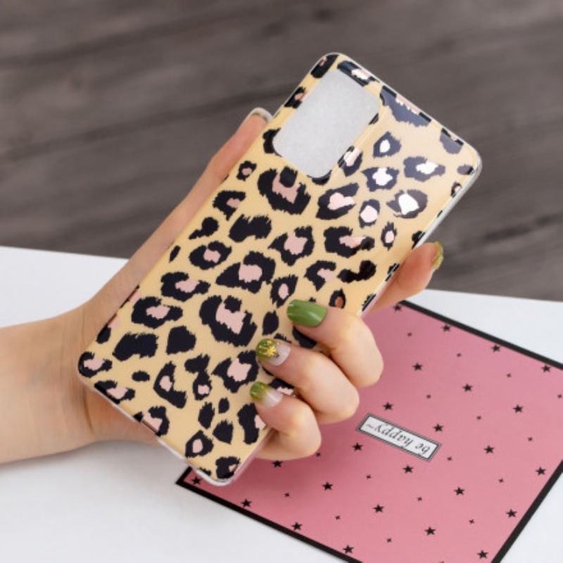 Capa Para Samsung Galaxy A52 4G / A52 5G / A52s 5G Mármore Estilo Leopardo