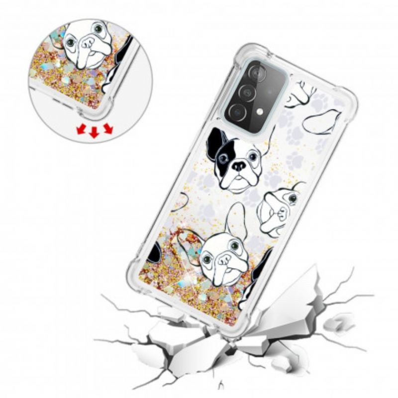 Capa Para Samsung Galaxy A52 4G / A52 5G / A52s 5G Mr Dog Lantejoulas