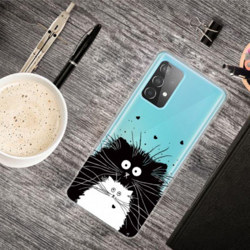 Capa Para Samsung Galaxy A52 4G / A52 5G / A52s 5G Olha Os Gatos