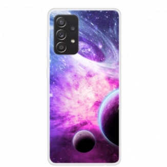 Capa Para Samsung Galaxy A52 4G / A52 5G / A52s 5G Planetas De Silicone