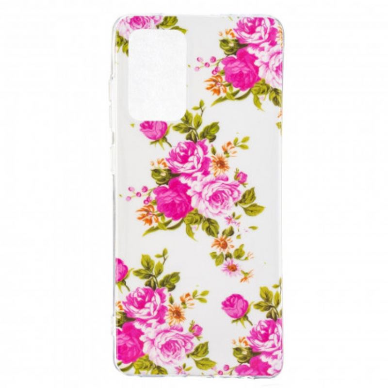 Capa Para Samsung Galaxy A52 4G / A52 5G / A52s 5G Série Floral Fluorescente