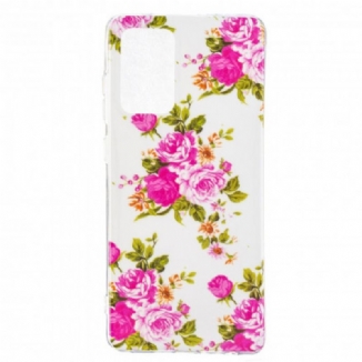 Capa Para Samsung Galaxy A52 4G / A52 5G / A52s 5G Série Floral Fluorescente