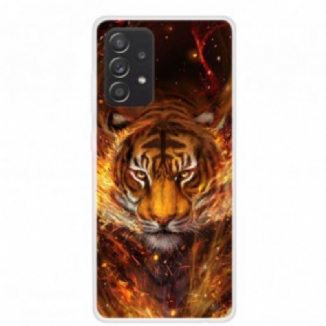 Capa Para Samsung Galaxy A52 4G / A52 5G / A52s 5G Tigre Flexível