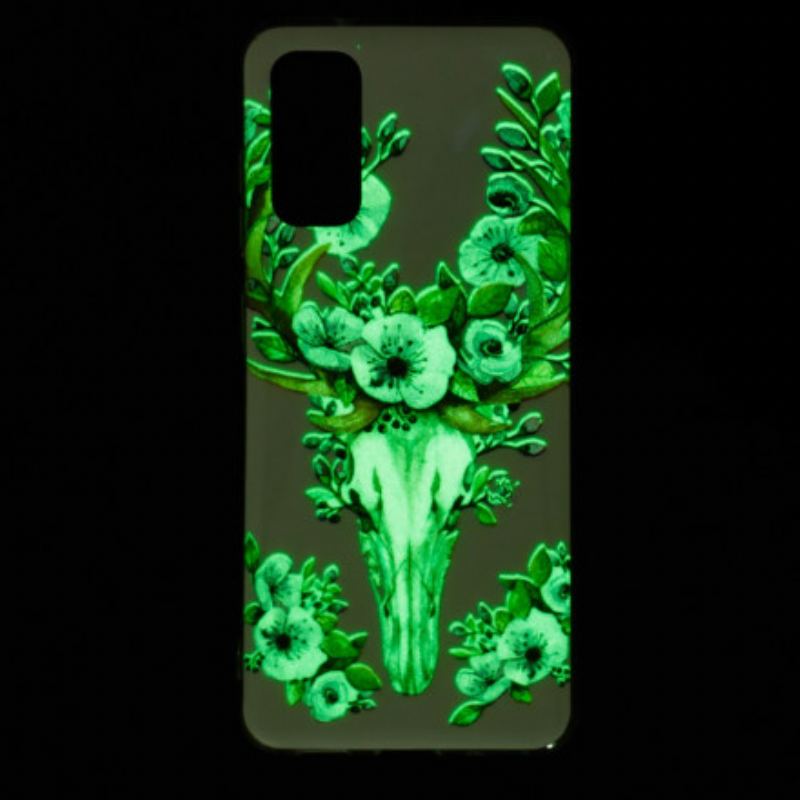 Capa Para Samsung Galaxy A52 4G / A52 5G / A52s 5G Veado Majestoso Fluorescente