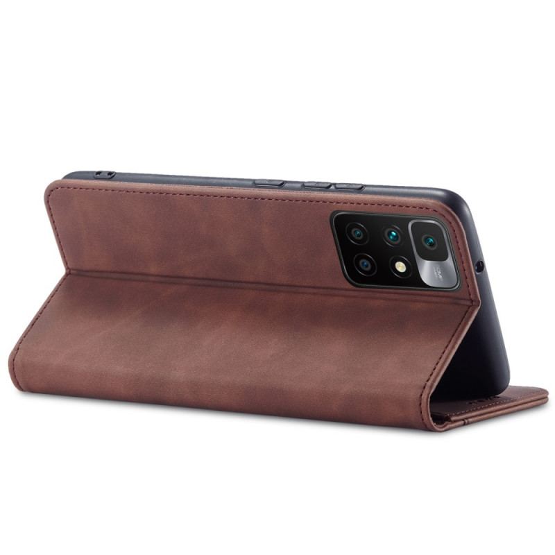 Capa De Celular Para Xiaomi Redmi 10 Flip Alta-costura Com Sensação De Pele