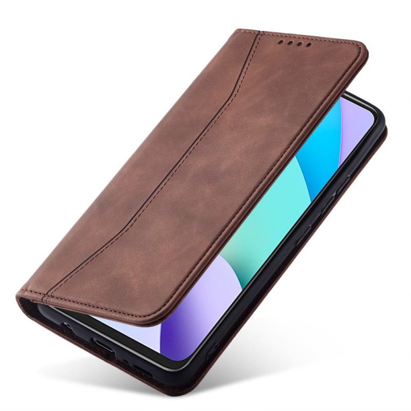 Capa De Celular Para Xiaomi Redmi 10 Flip Alta-costura Com Sensação De Pele