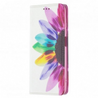 Capa De Celular Para Xiaomi Redmi 10 Flip Flor Aquarela