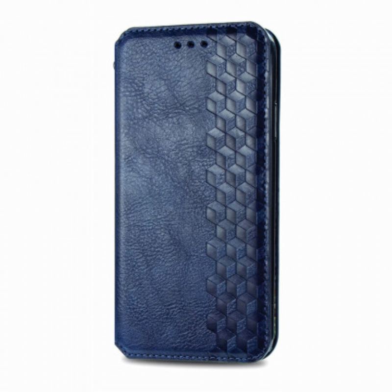 Capa De Celular Para Xiaomi Redmi 10 Flip Textura Diamante Efeito Couro