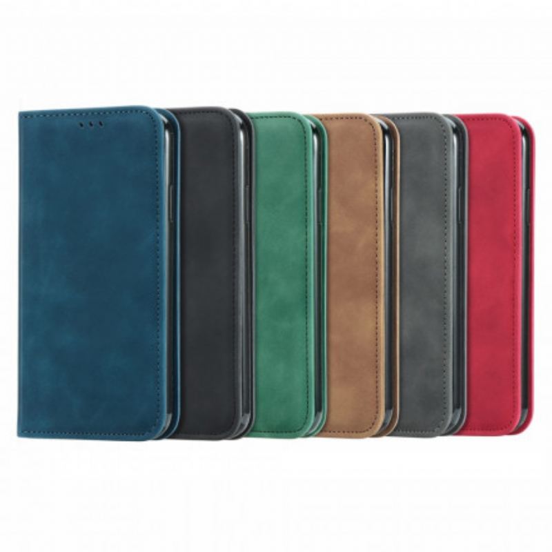 Capa De Celular Para Xiaomi Redmi 10 Flip Toque De Pele