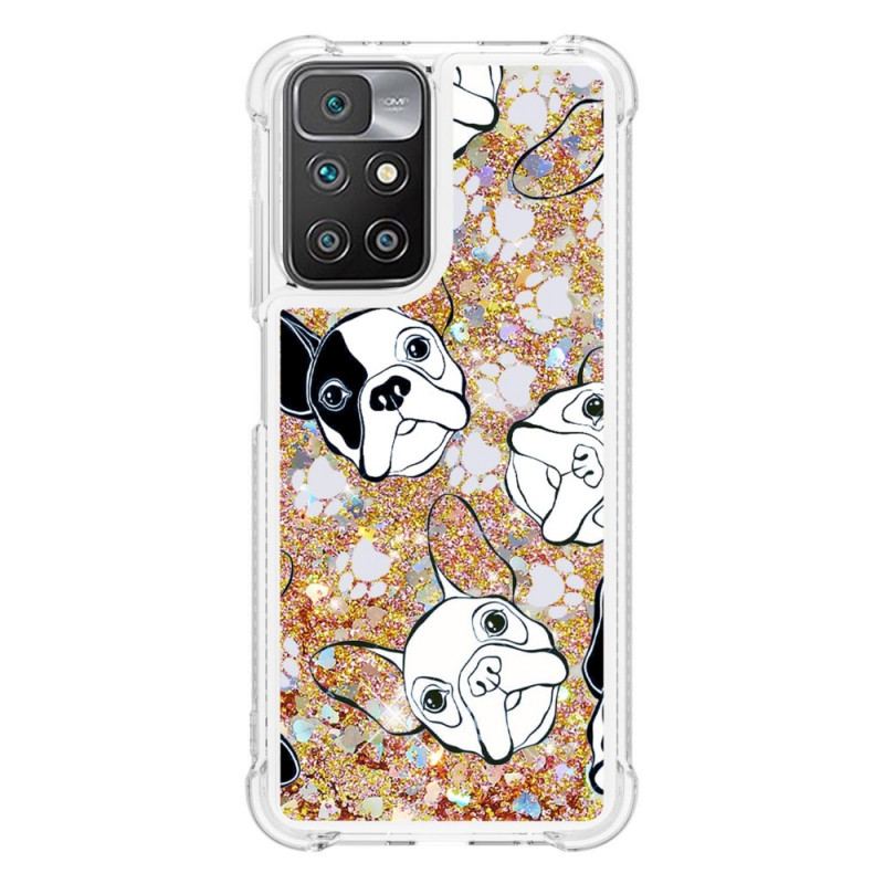 Capa De Celular Para Xiaomi Redmi 10 Mr Dog Lantejoulas