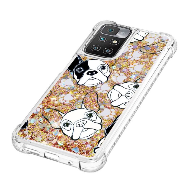 Capa De Celular Para Xiaomi Redmi 10 Mr Dog Lantejoulas