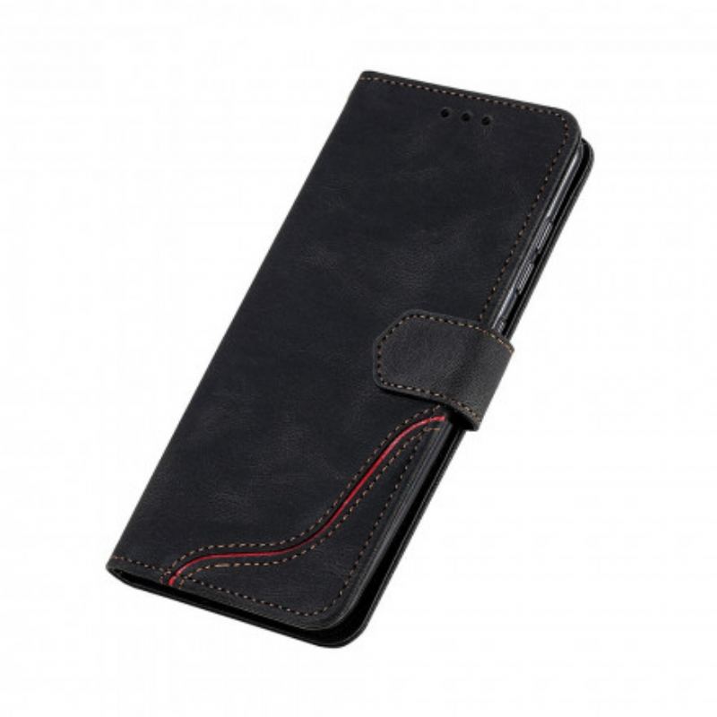 Capa De Couro Para Xiaomi Redmi 10 Aceno